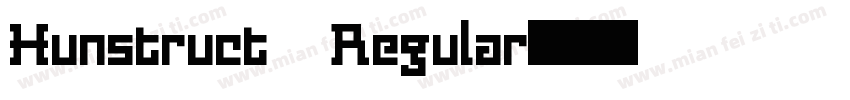 Hunstruct Regular字体转换